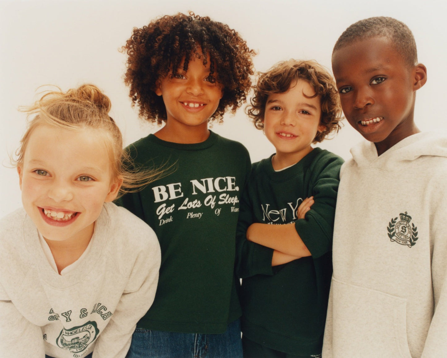 California Emblem Kids Crewneck - Heather Gray/Forest