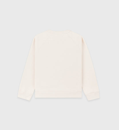 California Kids Crewneck - Cream/Spring Green