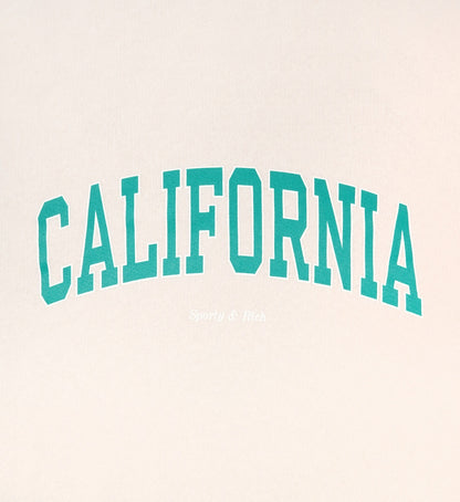California Kids Crewneck - Cream/Spring Green