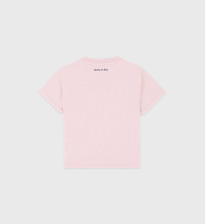 Be Nice Kids T-Shirt - Pink Dolphin/Navy