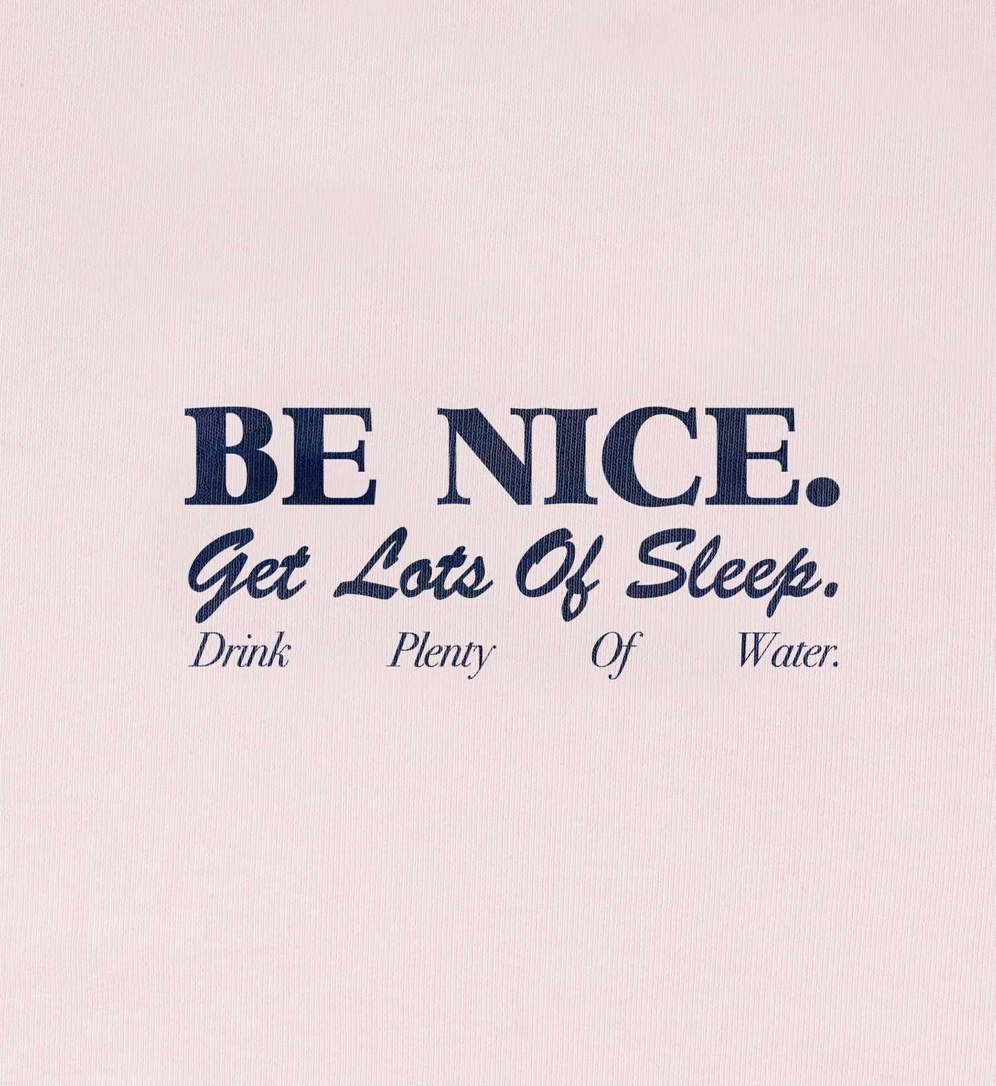 Be Nice Kids T-Shirt - Pink Dolphin/Navy