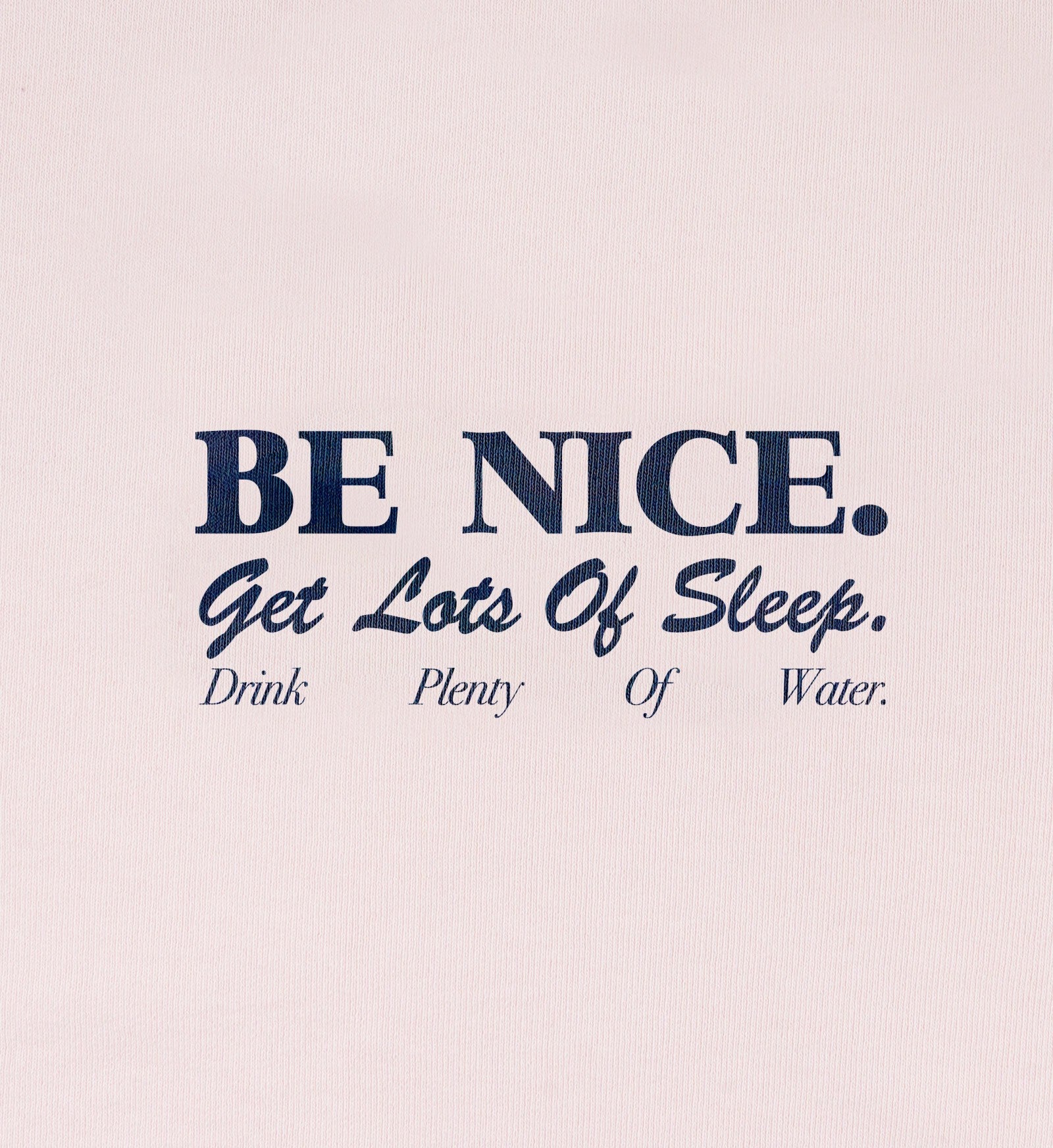 Be Nice Kids T-Shirt - Pink Dolphin/Navy