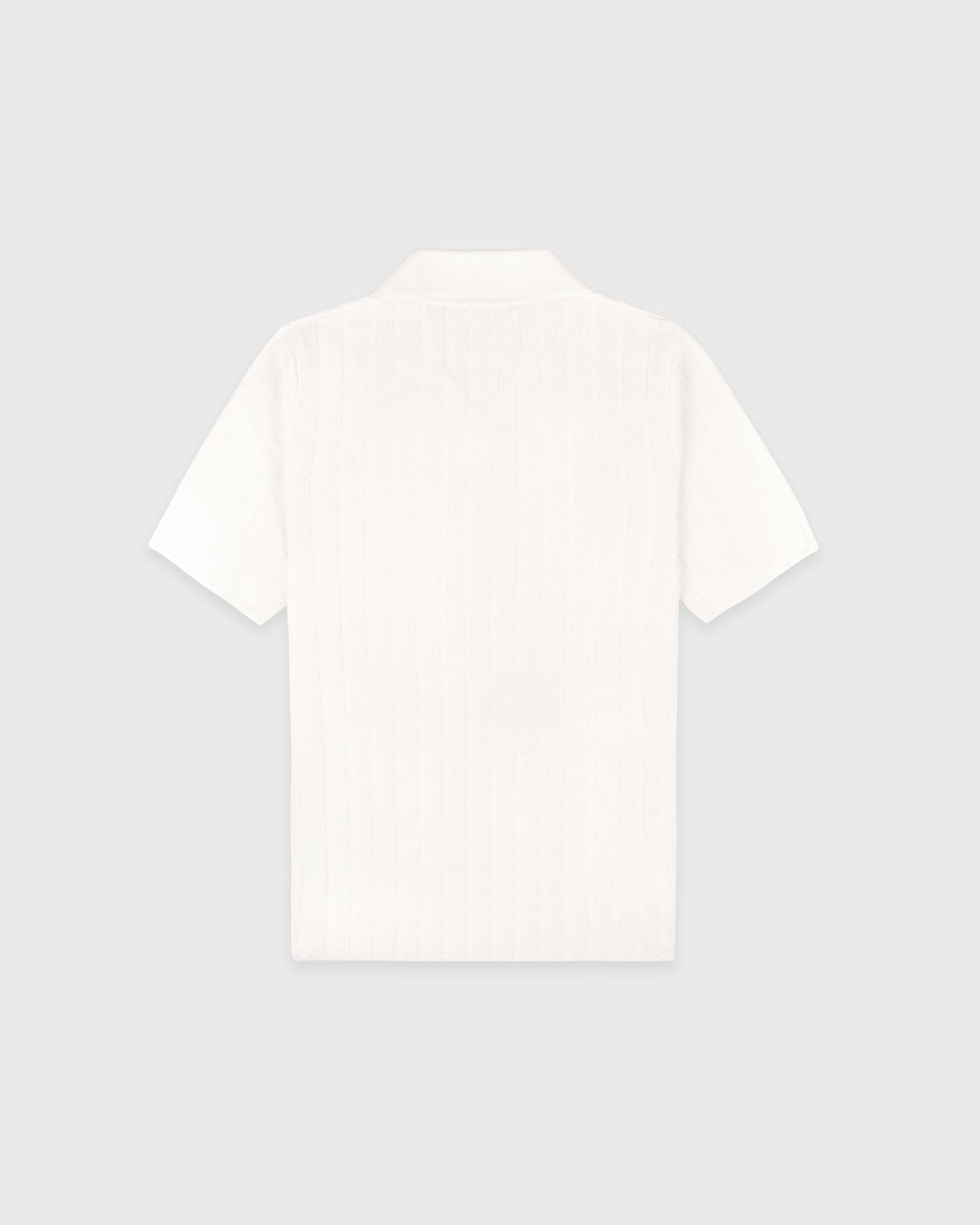 SRC Ribbed Polo - Ecru/Navy