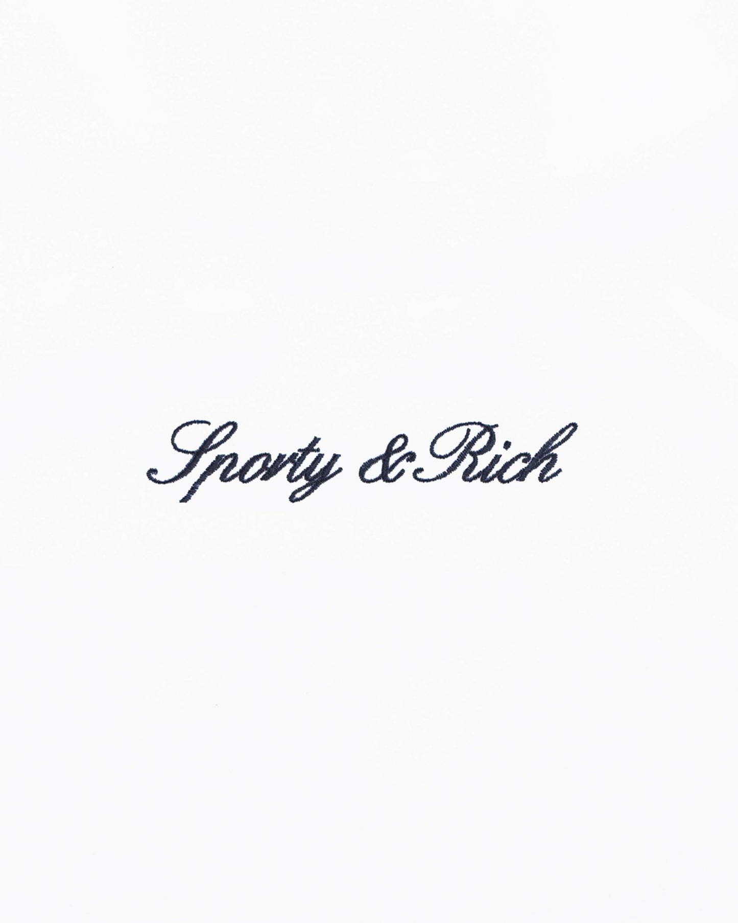Signature Logo Terry Polo - White/Light Navy