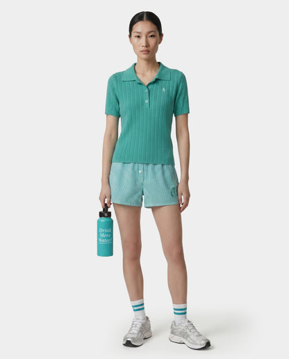 SRC Ribbed Polo - Amalfi Green/White