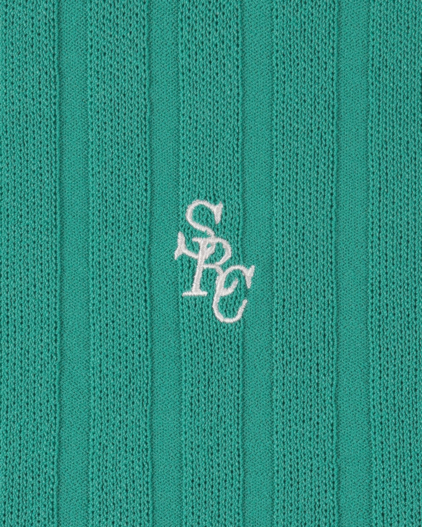 SRC Ribbed Polo - Amalfi Green/White