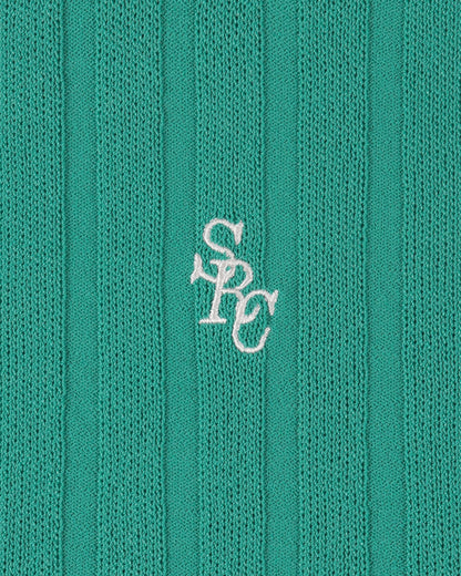 SRC Ribbed Polo - Amalfi Green/White