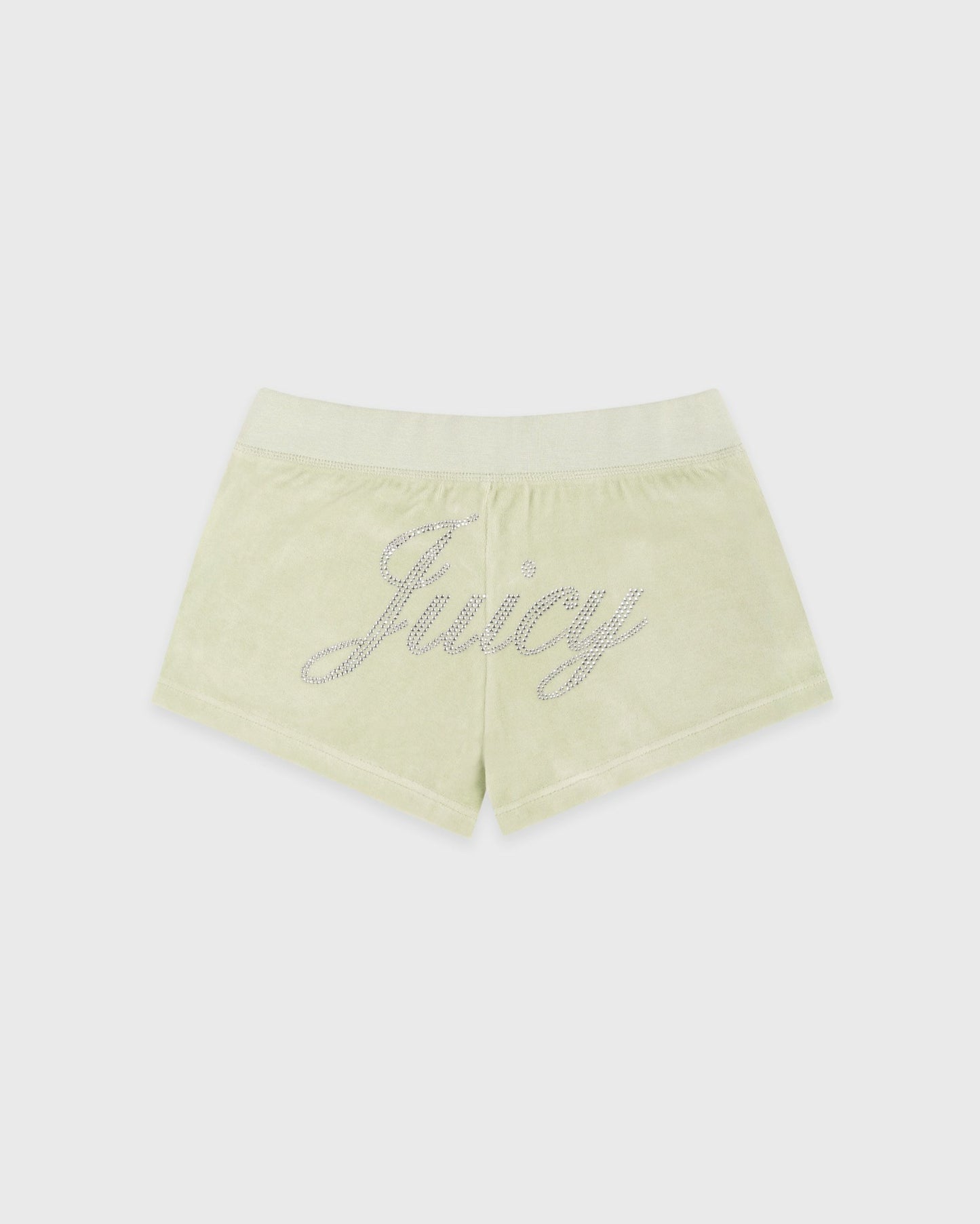 Juicy Script Velour Short - Sage