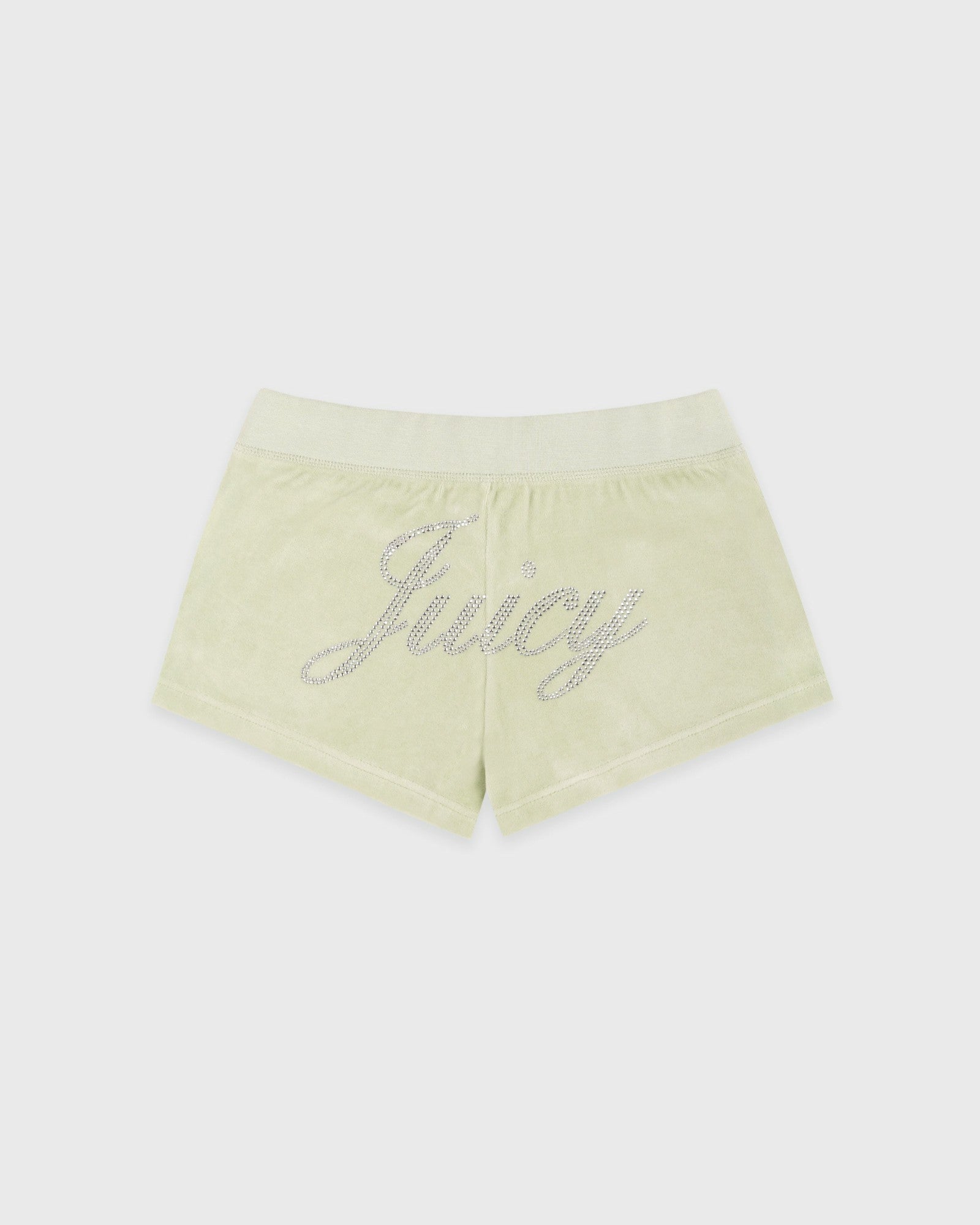 Juicy Script Velour Short - Sage
