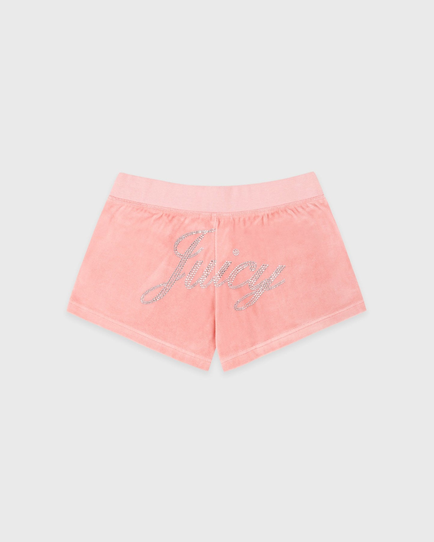 Juicy Script Velour Short - Rose