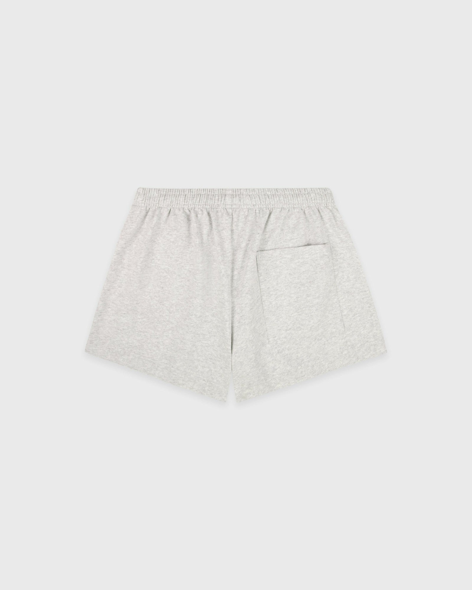 Serif Logo Embroidered Disco Short - Heather Gray/Navy