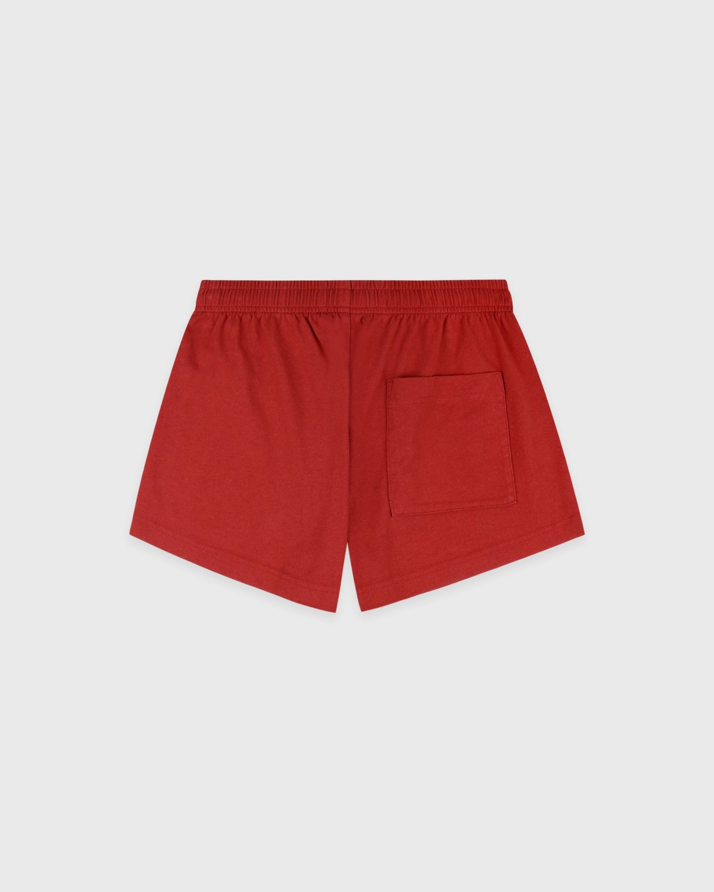 Serif Logo Embroidered Disco Short - Faded Merlot/White