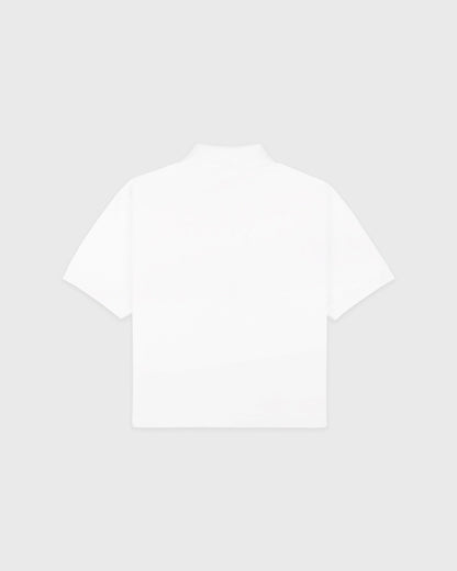 NY Crest Pique Polo - White
