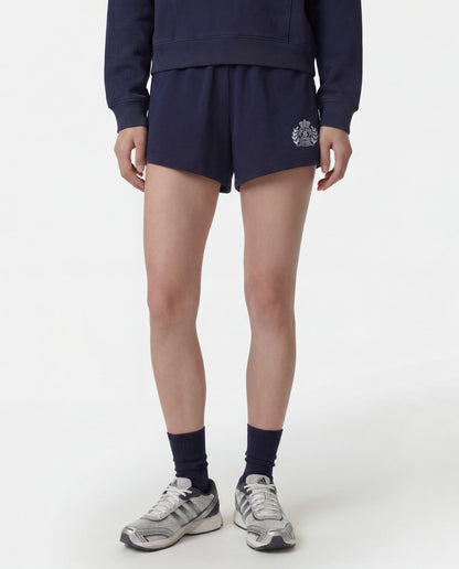 NY Crest Embroidered Disco Short - Dark Navy