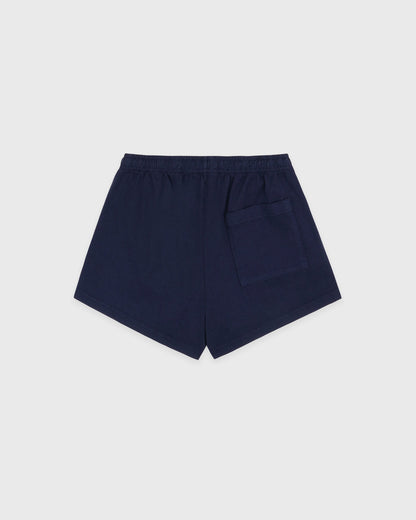 NY Crest Embroidered Disco Short - Dark Navy