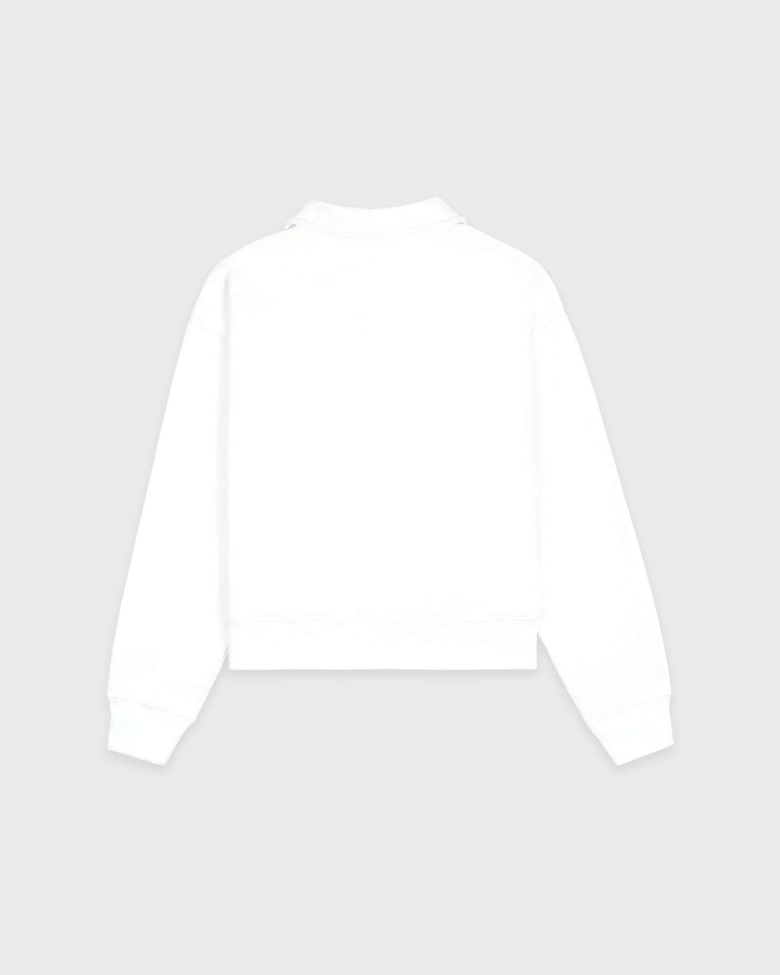 NY Crest Embroidered Polo - White