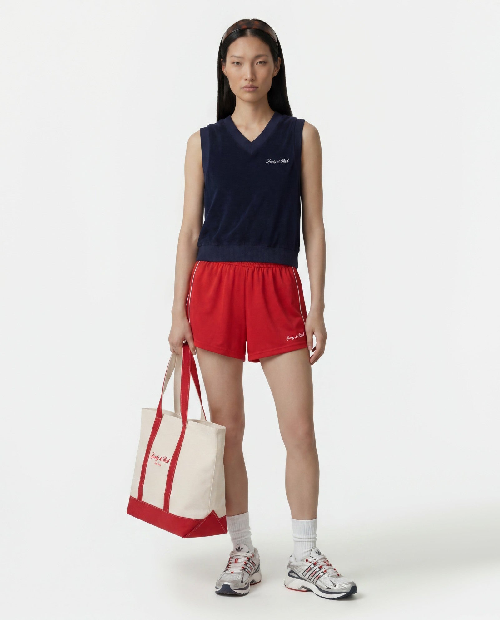 Signature Logo Terry Vest - Dark Navy