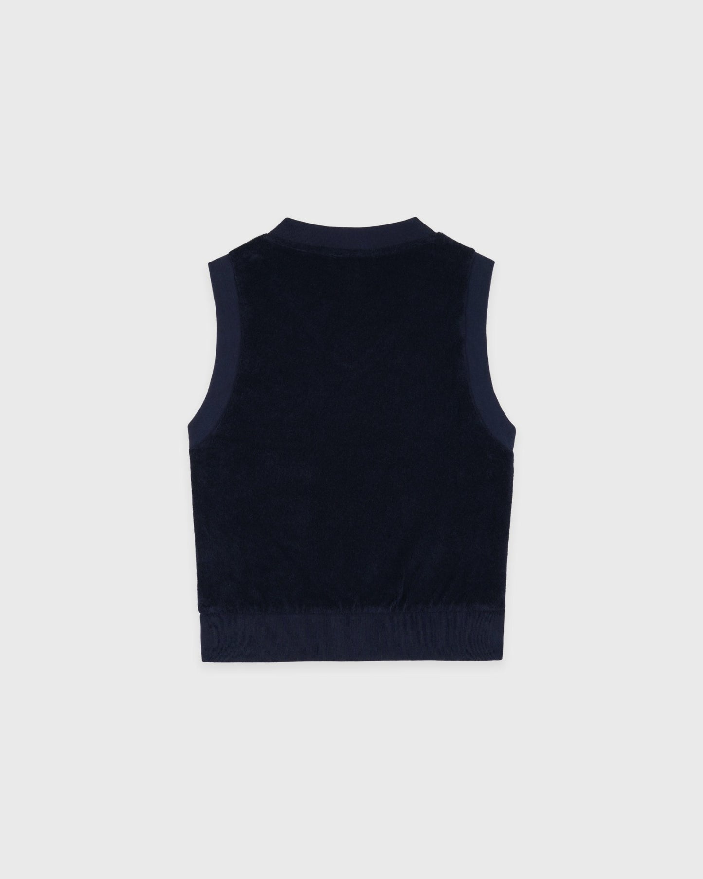 Signature Logo Terry Vest - Dark Navy