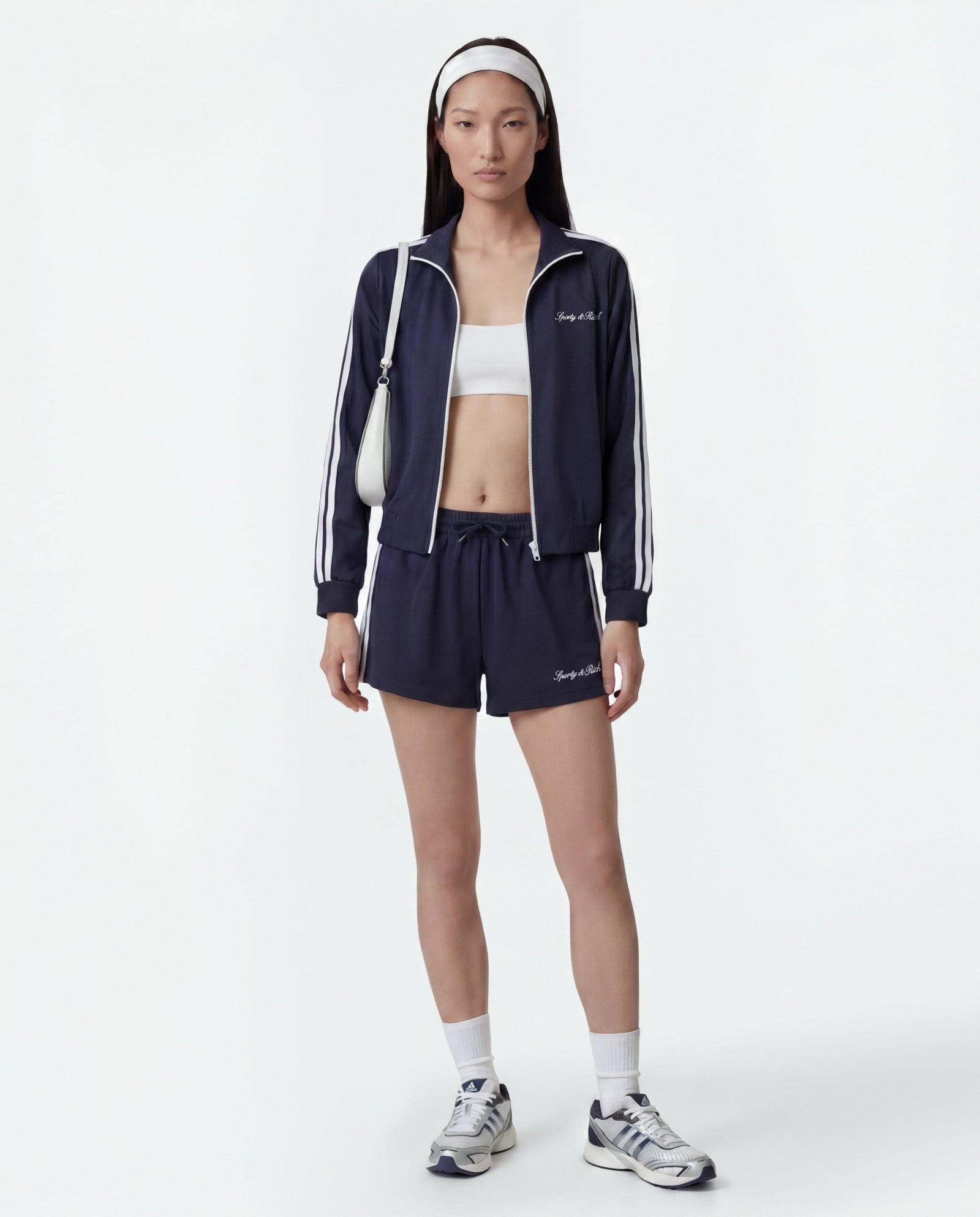 Signature Logo Retro Track Short - Dark Navy