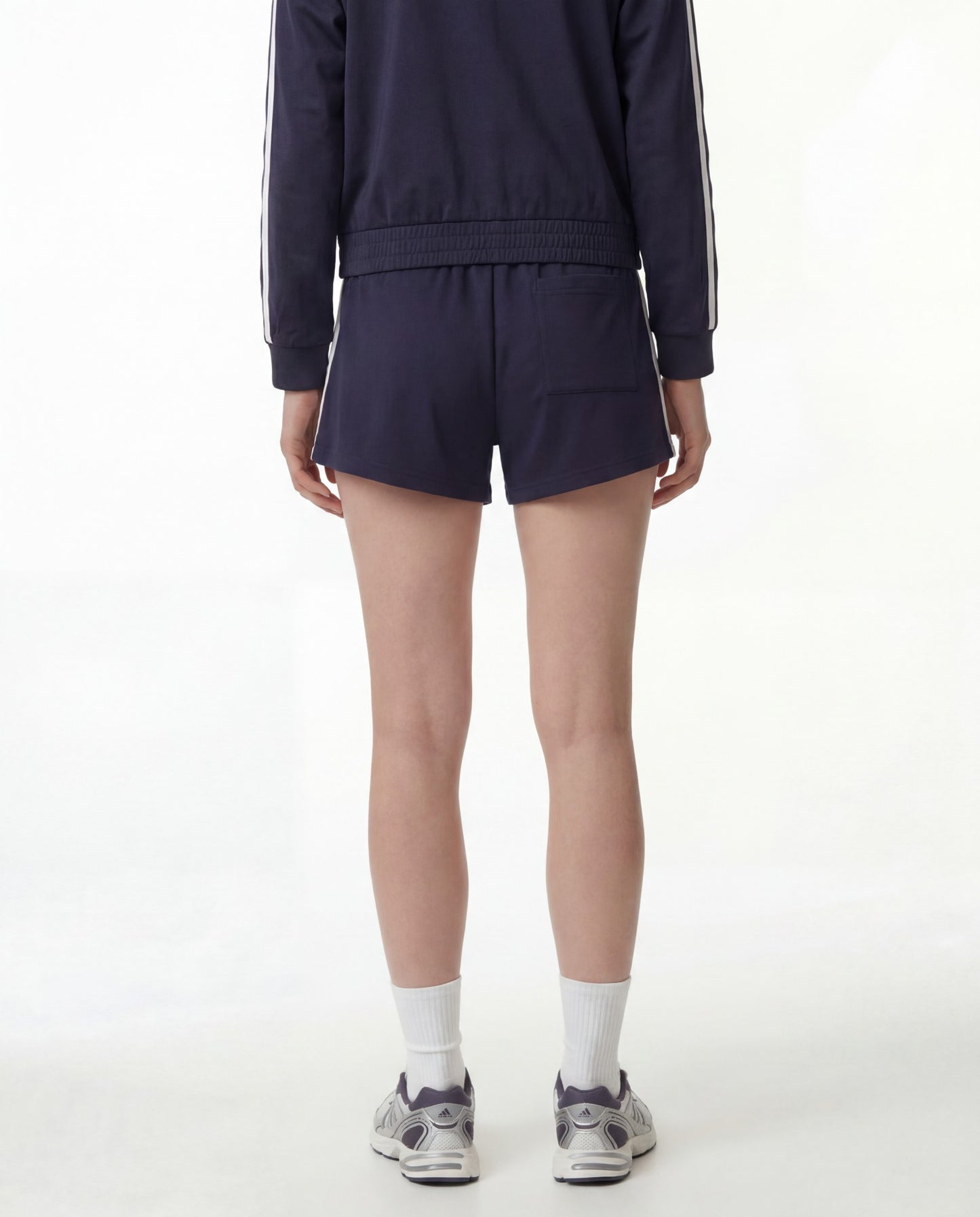 Signature Logo Retro Track Short - Dark Navy