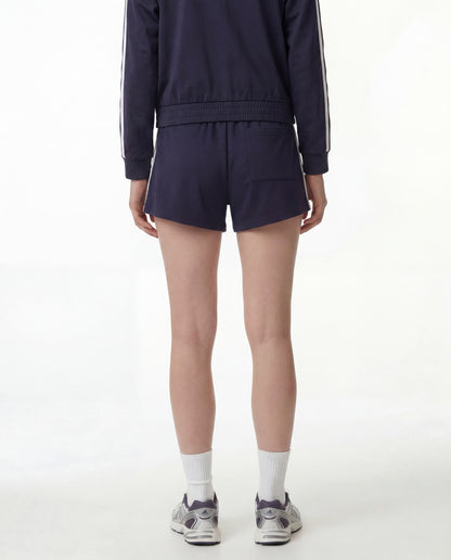 Signature Logo Retro Track Short - Dark Navy