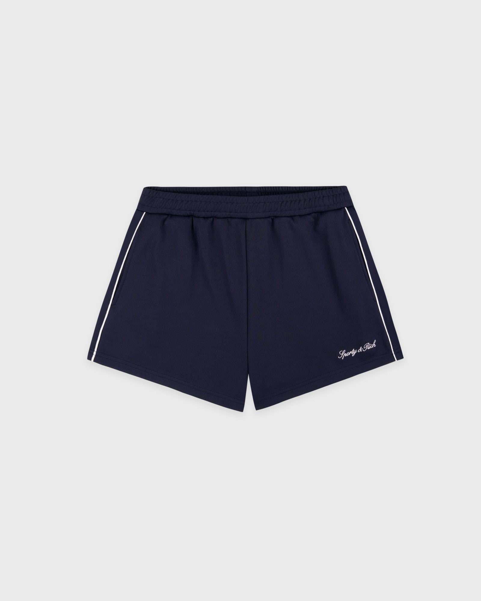 Signature Logo Retro Track Short - Dark Navy