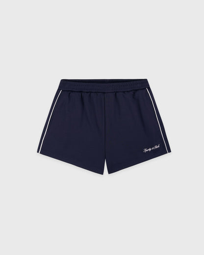 Signature Logo Retro Track Short - Dark Navy