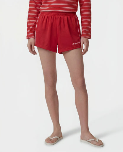 Signature Logo Retro Track Short - Ruby