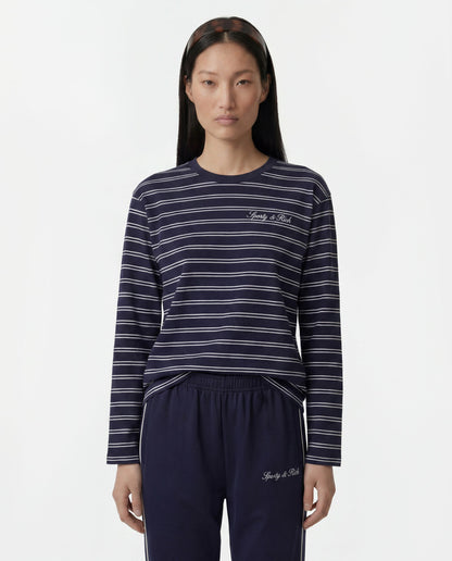 Signature Logo Easy Longsleeve - Dark Navy