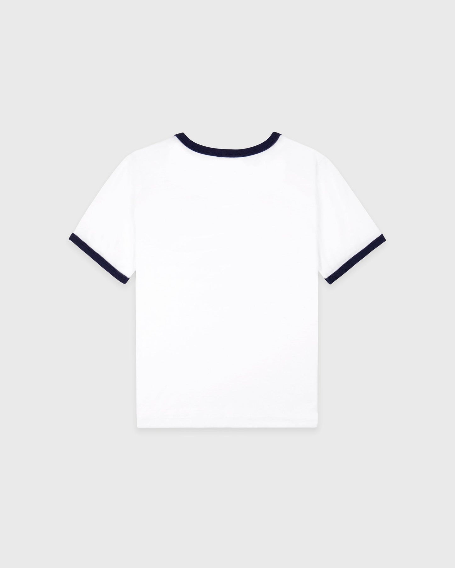 California Emblem Soft Ringer Tee - White/Dark Navy