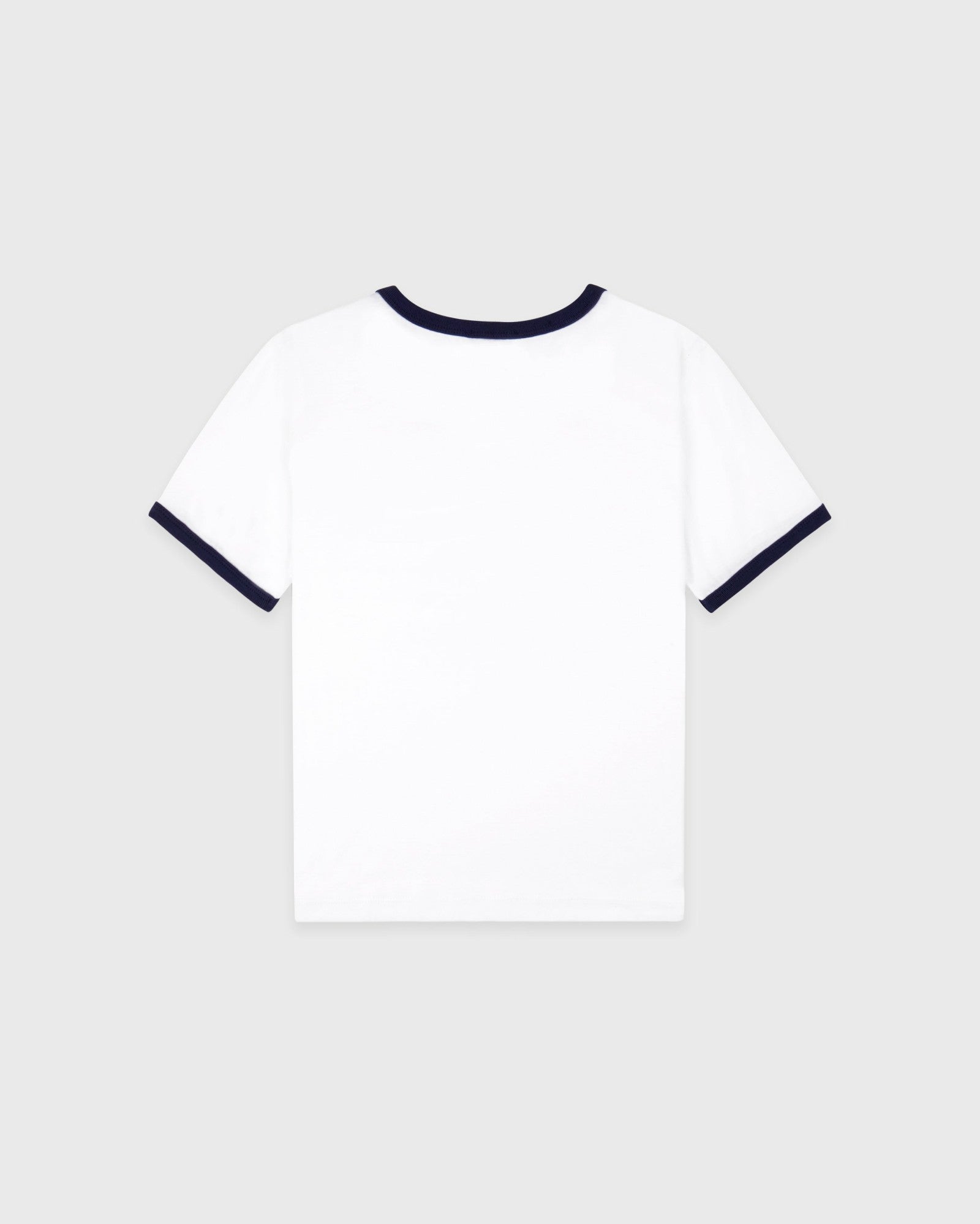 California Emblem Soft Ringer Tee - White/Dark Navy