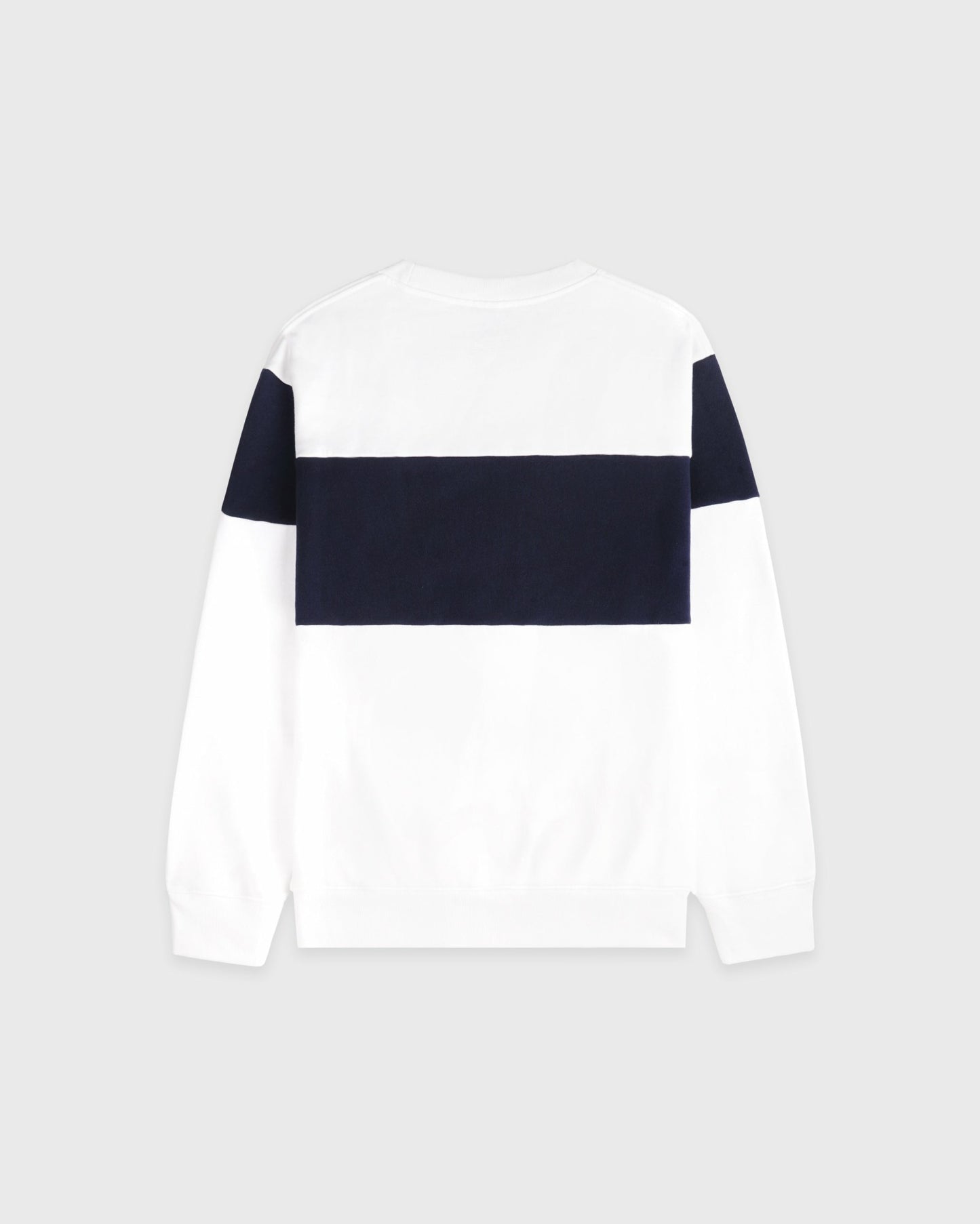 Signature Logo Block Crewneck - White