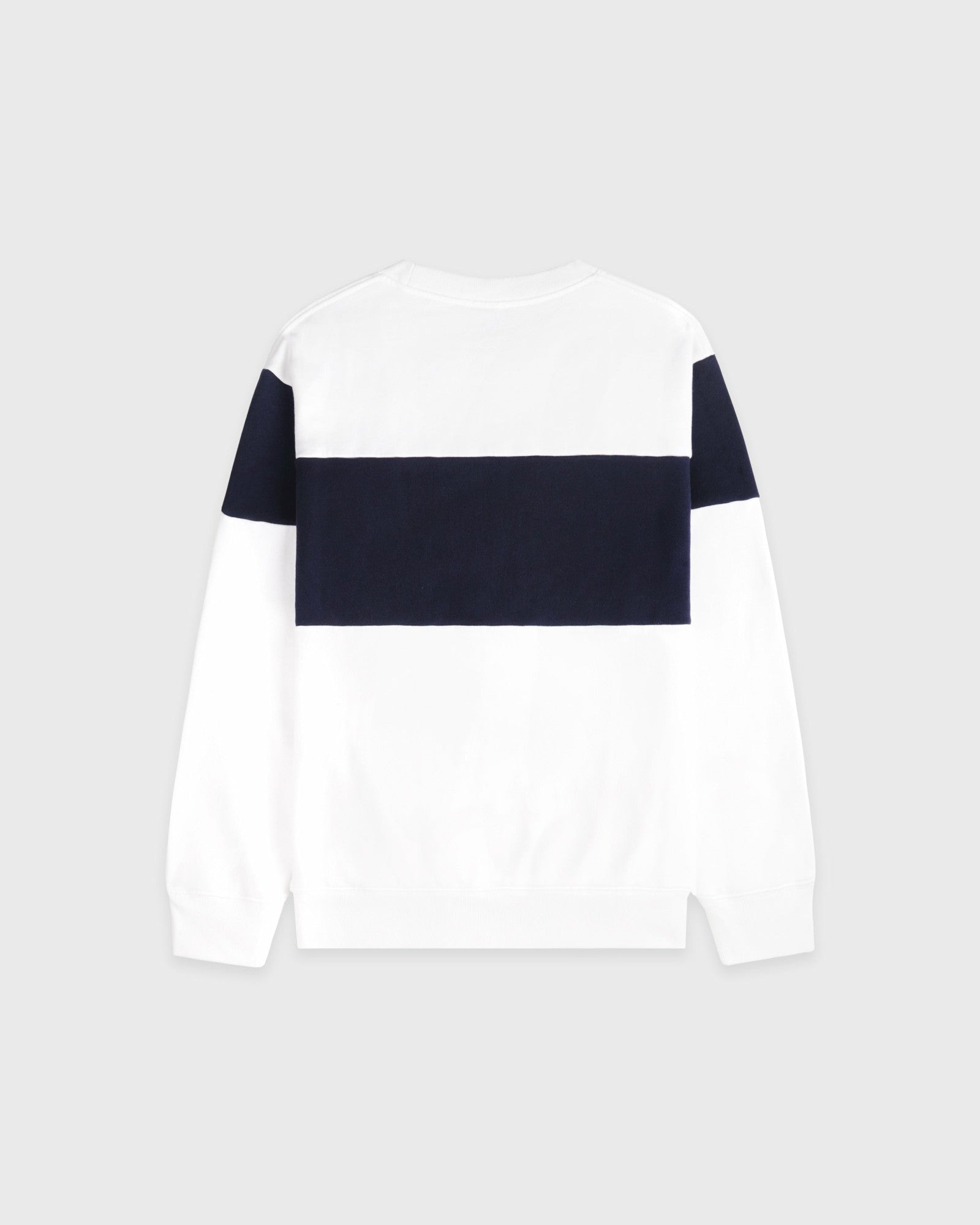 Signature Logo Block Crewneck - White