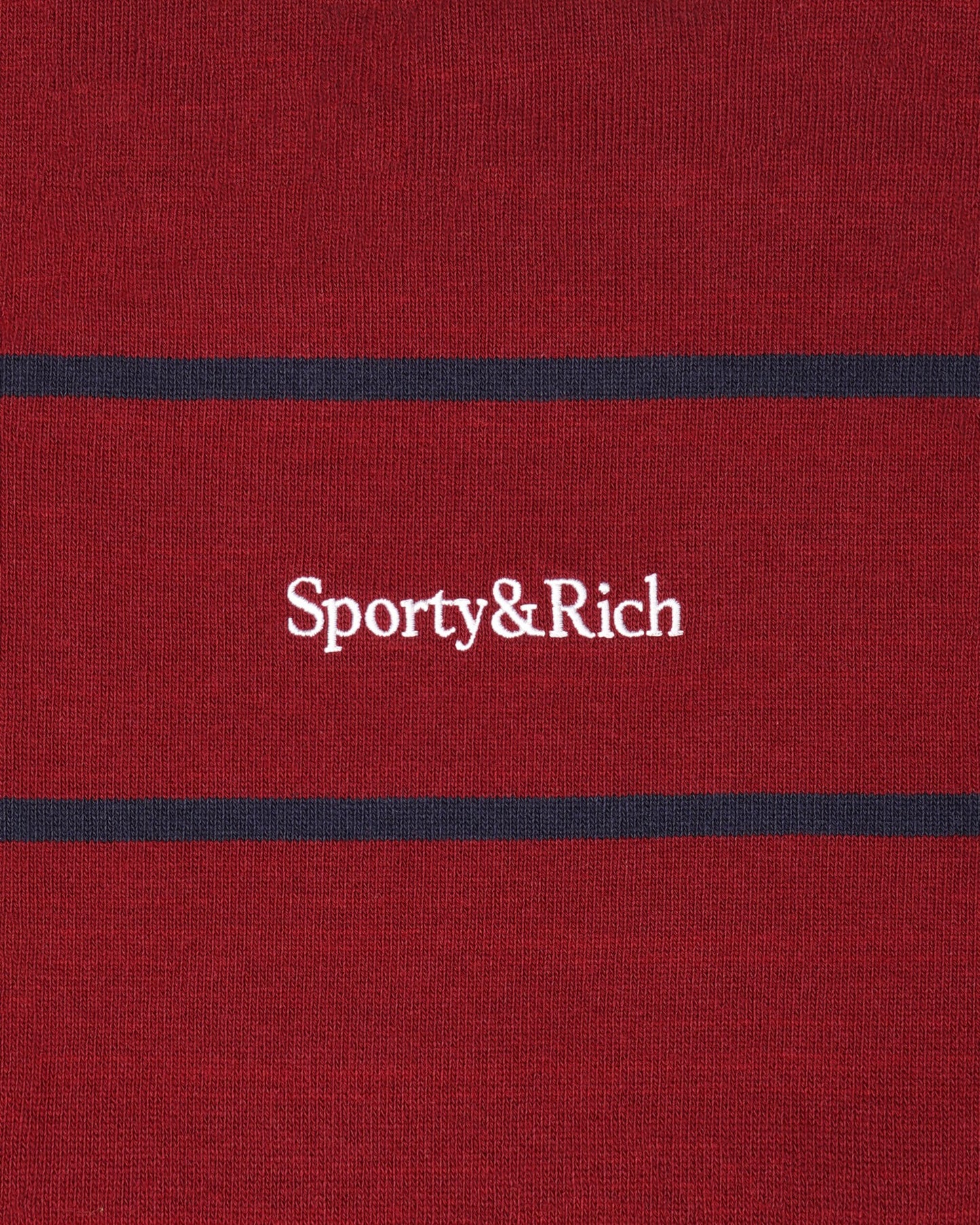 Serif Logo Rugby Polo - Merlot/White/Navy