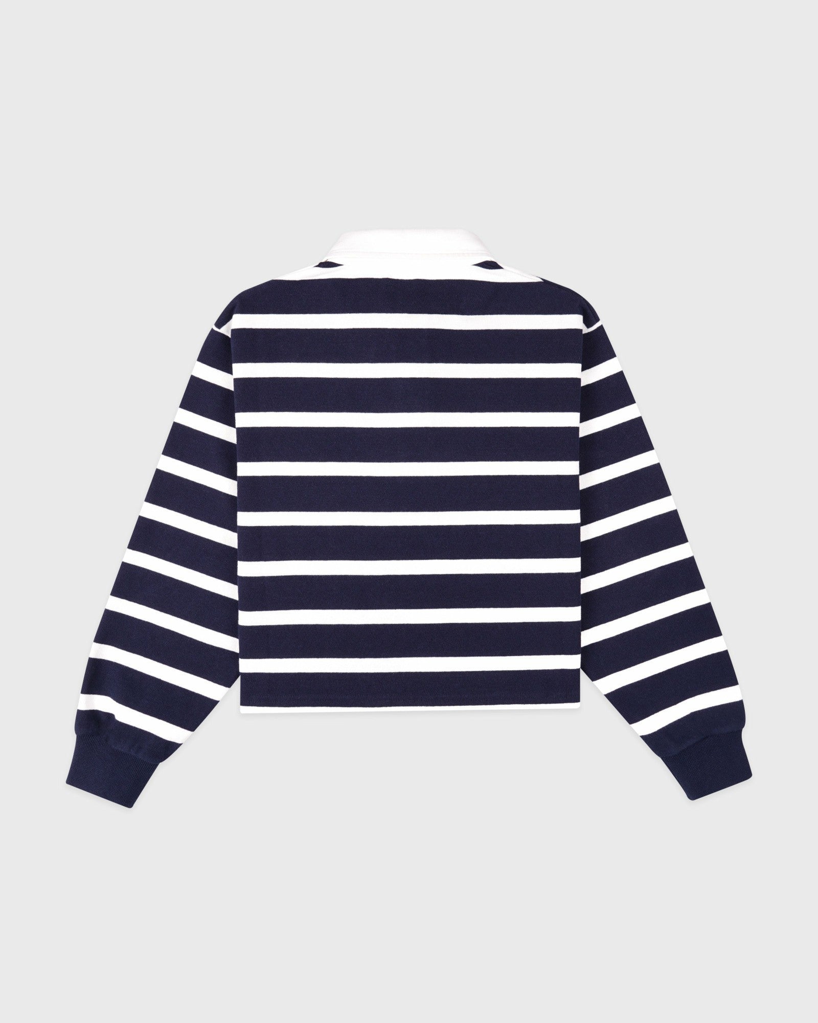 Yale Crest Rugby Polo - Navy/White