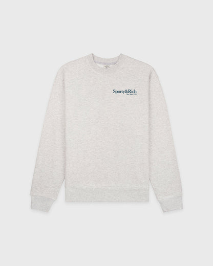 Run Club Crewneck - Heather Gray/Navy