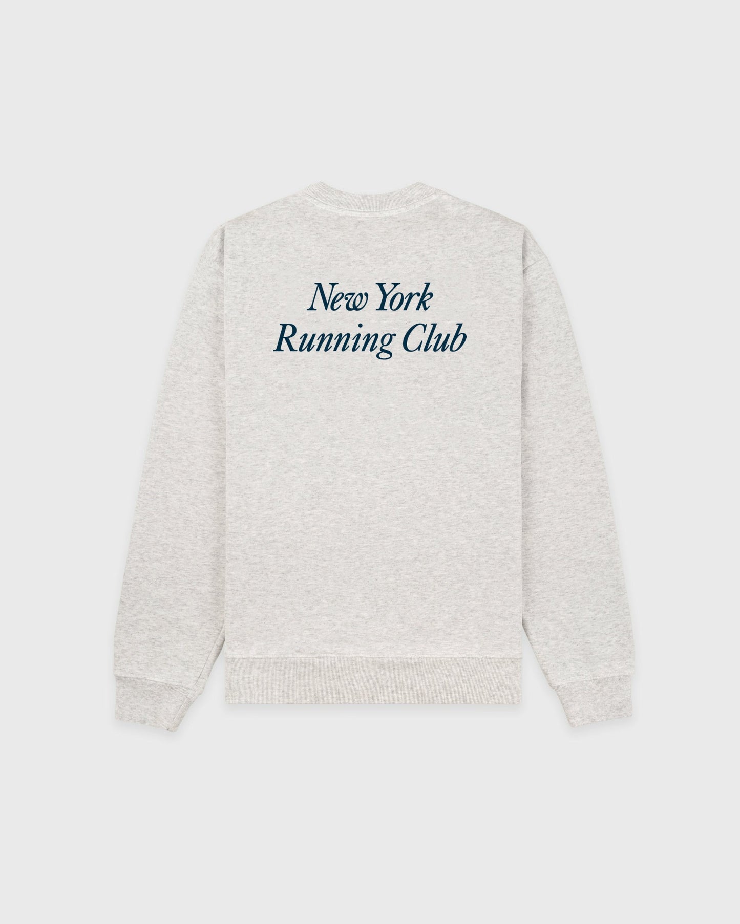 Run Club Crewneck - Heather Gray/Navy