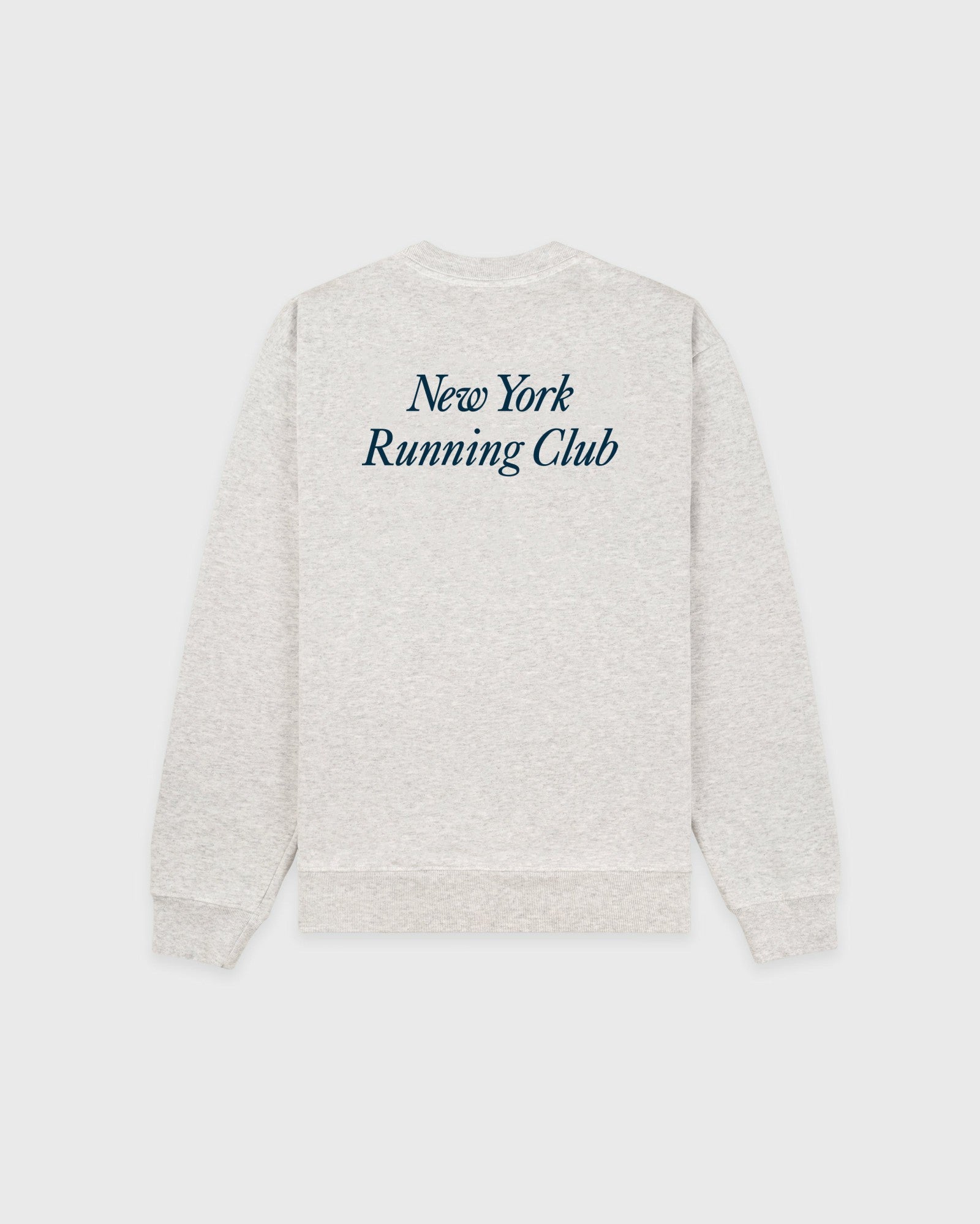 Run Club Crewneck - Heather Gray/Navy