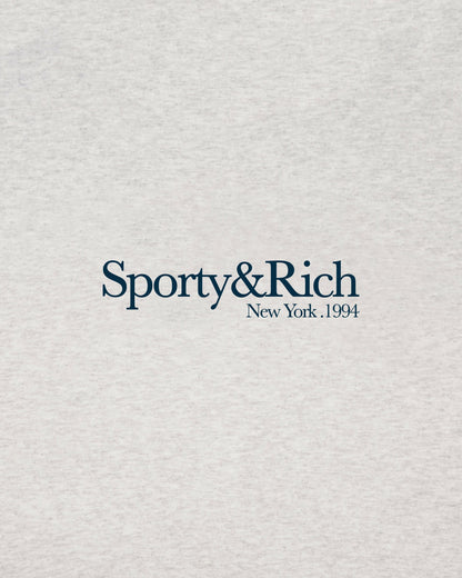 Run Club Crewneck - Heather Gray/Navy