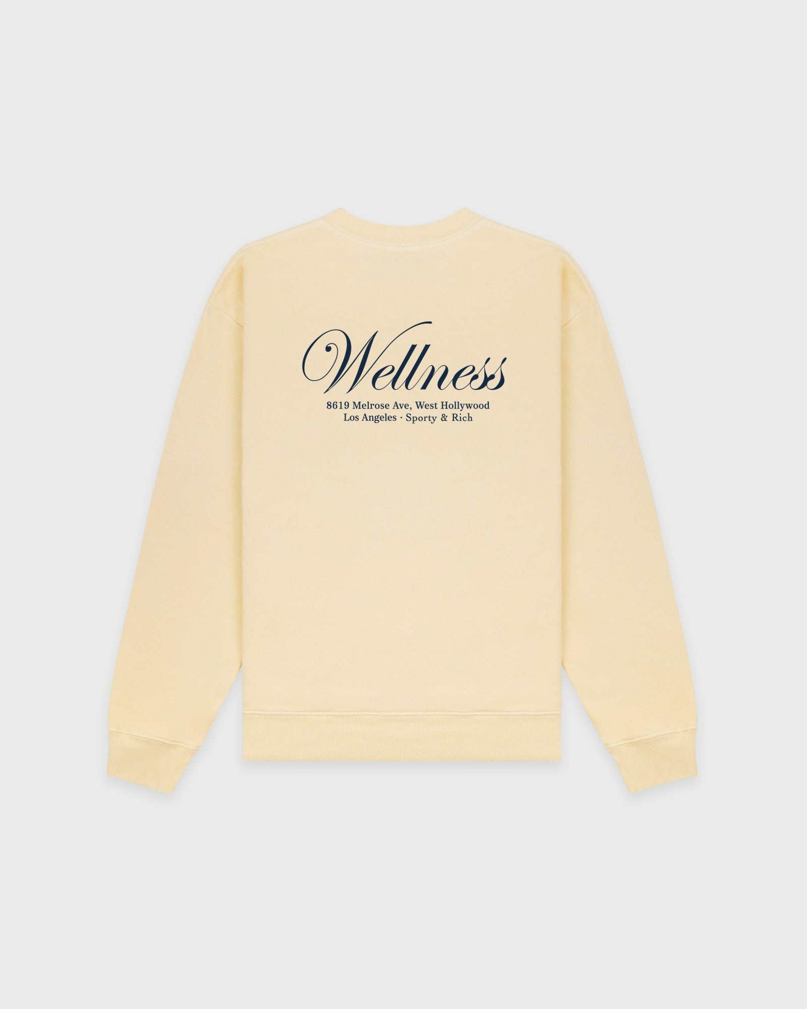 Avenue Crewneck - Almond/Navy
