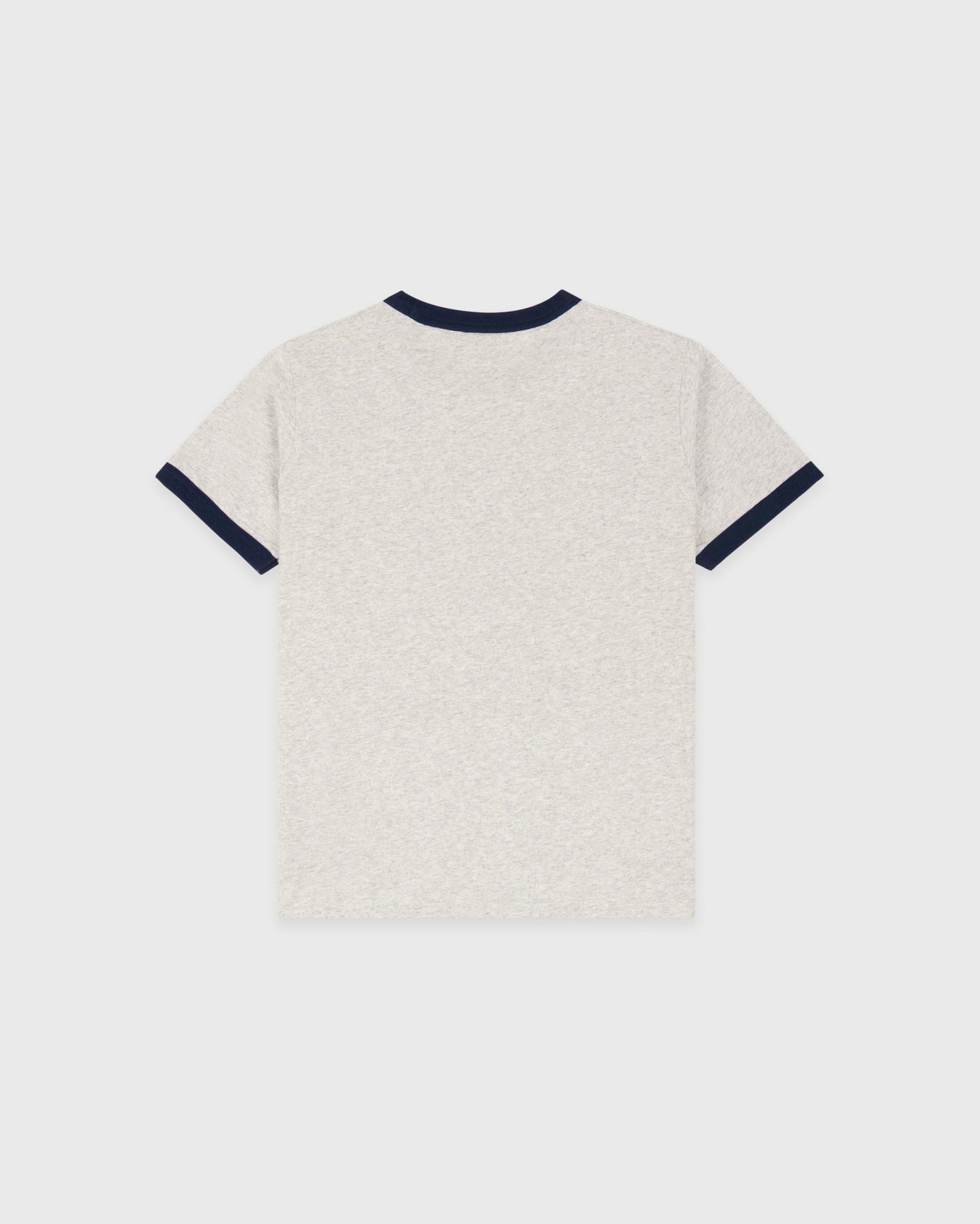 BH Riding Club Ringer Tee - Heather Gray/Dark Navy