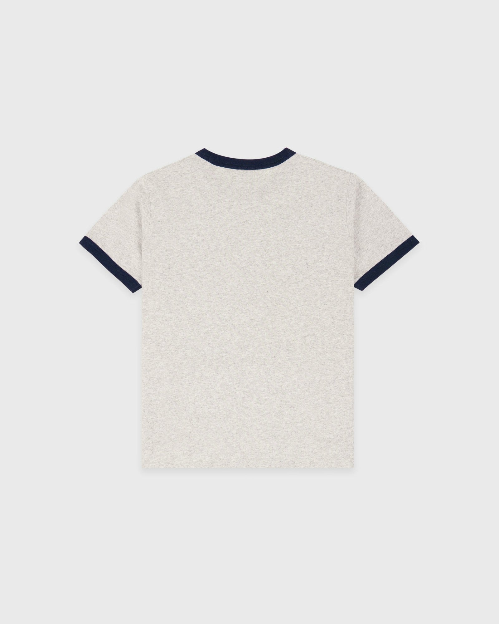BH Riding Club Ringer Tee - Heather Gray/Dark Navy