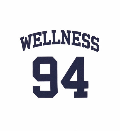 Wellness 94 Rugby Tee - White/Flax blue/Navy