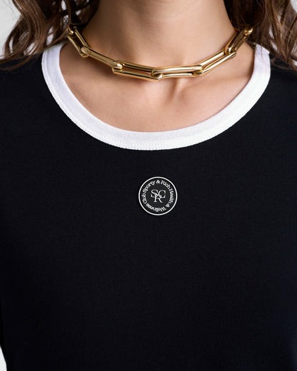SRHWC Ringer Tee - Black/White