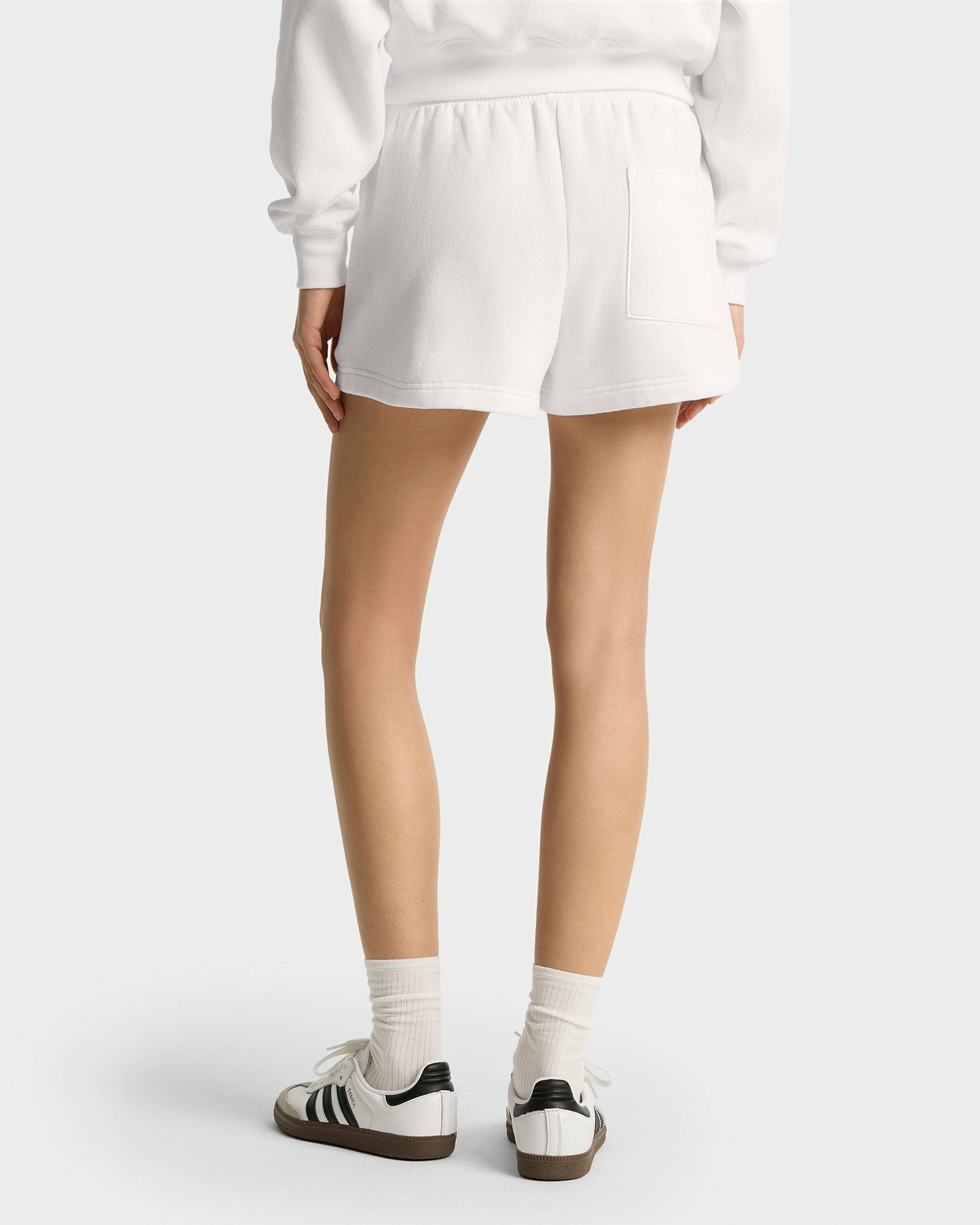 Serif Logo Soft Disco Short - White/Navy