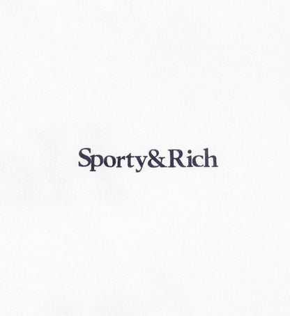 Serif Logo Soft Disco Short - White/Navy