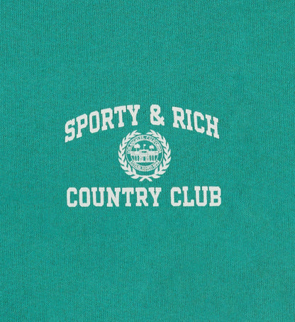 Varsity Crest Soft Disco Short - Spring Green/White