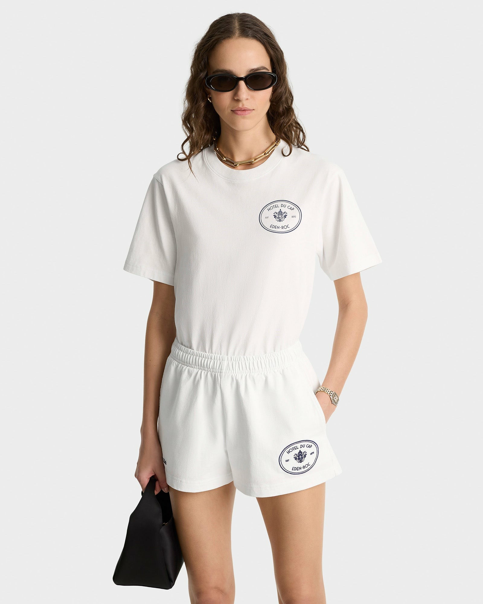 Eden Crest Disco Short - White/Navy