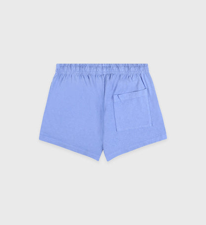 Wellness Ivy Disco short - Flax blue/White