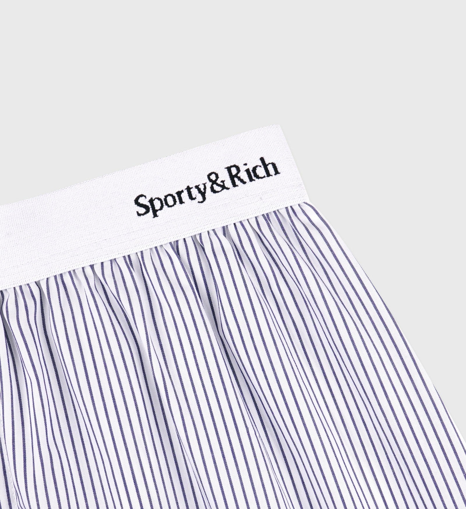 Yankees Serif Boxer Short - Navy Striped